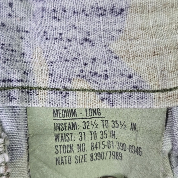 Vintage Military Cargo Pants Mens Medium Long Trousers Weather Woodland Combat - Picture 6 of 9